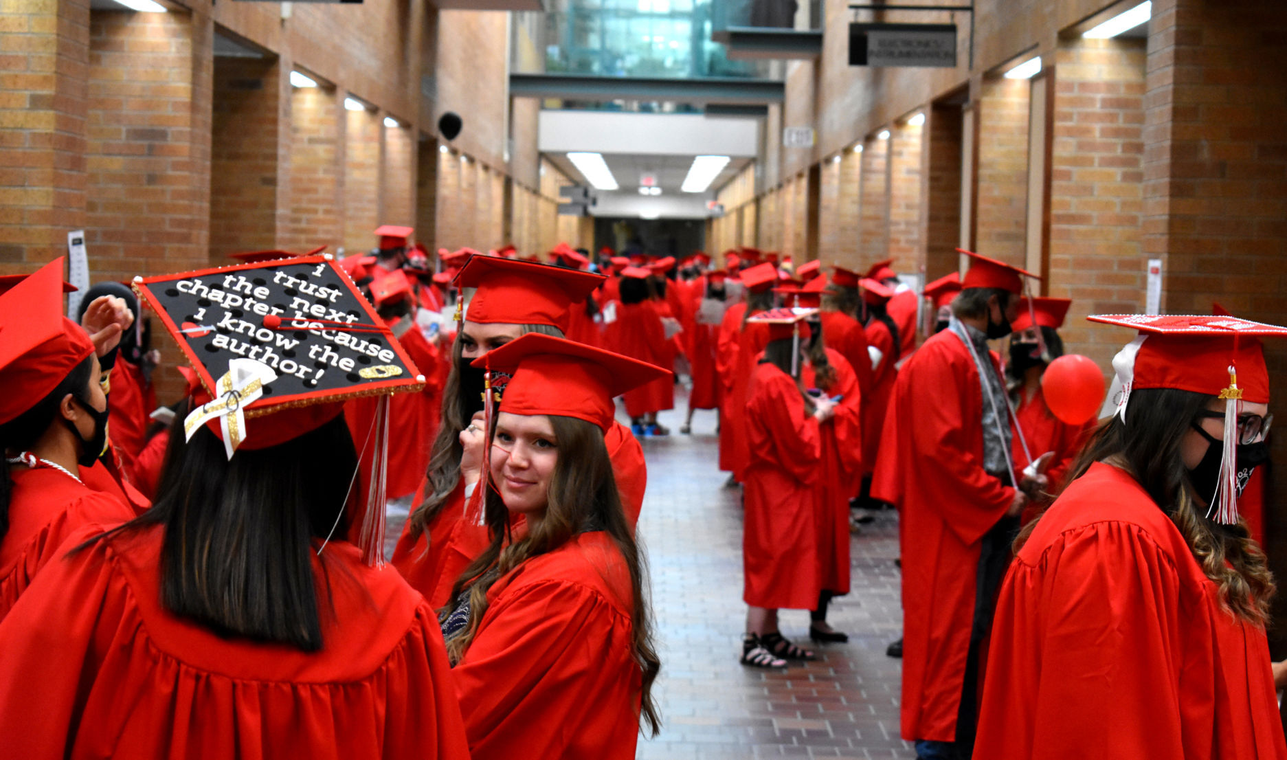 Western graduation 21 hallway